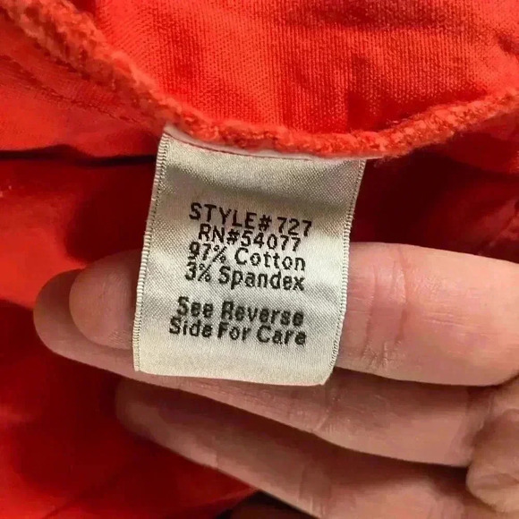 Cabi Taylor Utility Ruffle Back Button Down
Jacket #727 Red Orange - Picture 13 of 14